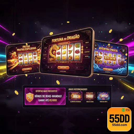 Imagem destacando produtos do 55dd na página inicial, reforçando a marca e a variedade oferecida pelo site 55dd.